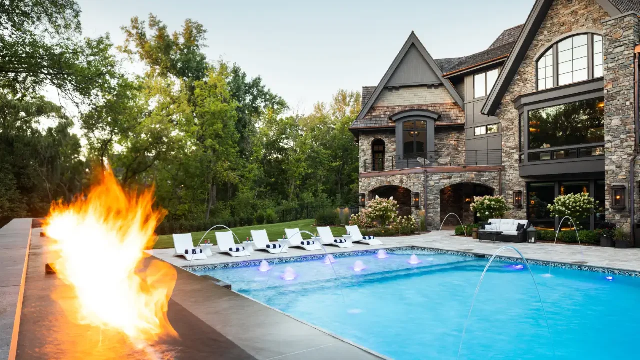 Custom-Residential-Pool-Bubblers-Fire